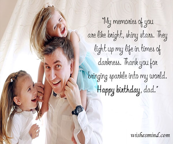 Heart Touching Birthday Wishes For Father From Daughter - Wishes Mind - Wishes Mind